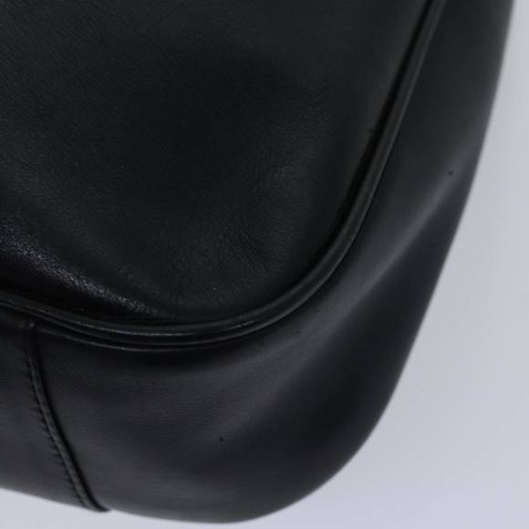 GUCCI Bamboo Hand Bag Leather 2way Black Auth th5241 - Picture 15 of 16